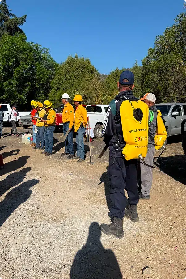 Ejercicio de brigadas de prevención de incendios en la carretera | Fundación Martí