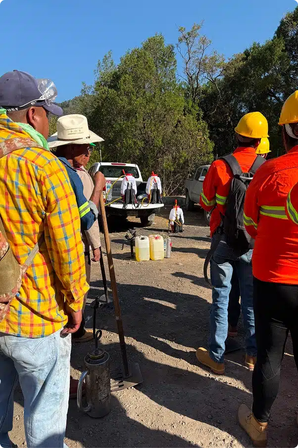 Ejercicio de brigadas de prevención de incendios en la carretera | Fundación Martí